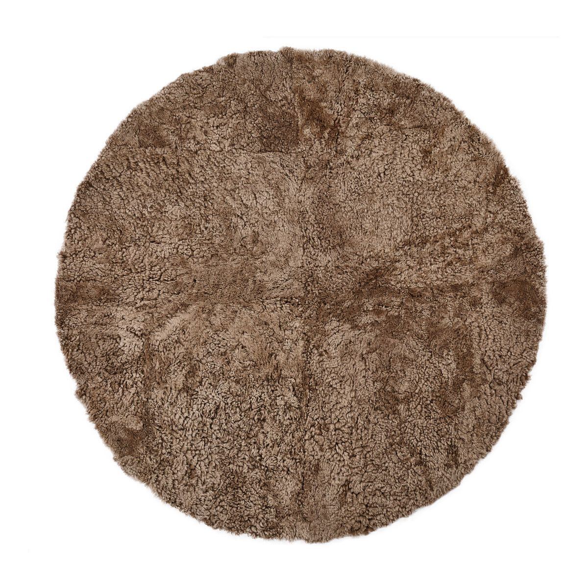 Short Wool Curly Sheepskin Design Rug | D71 in