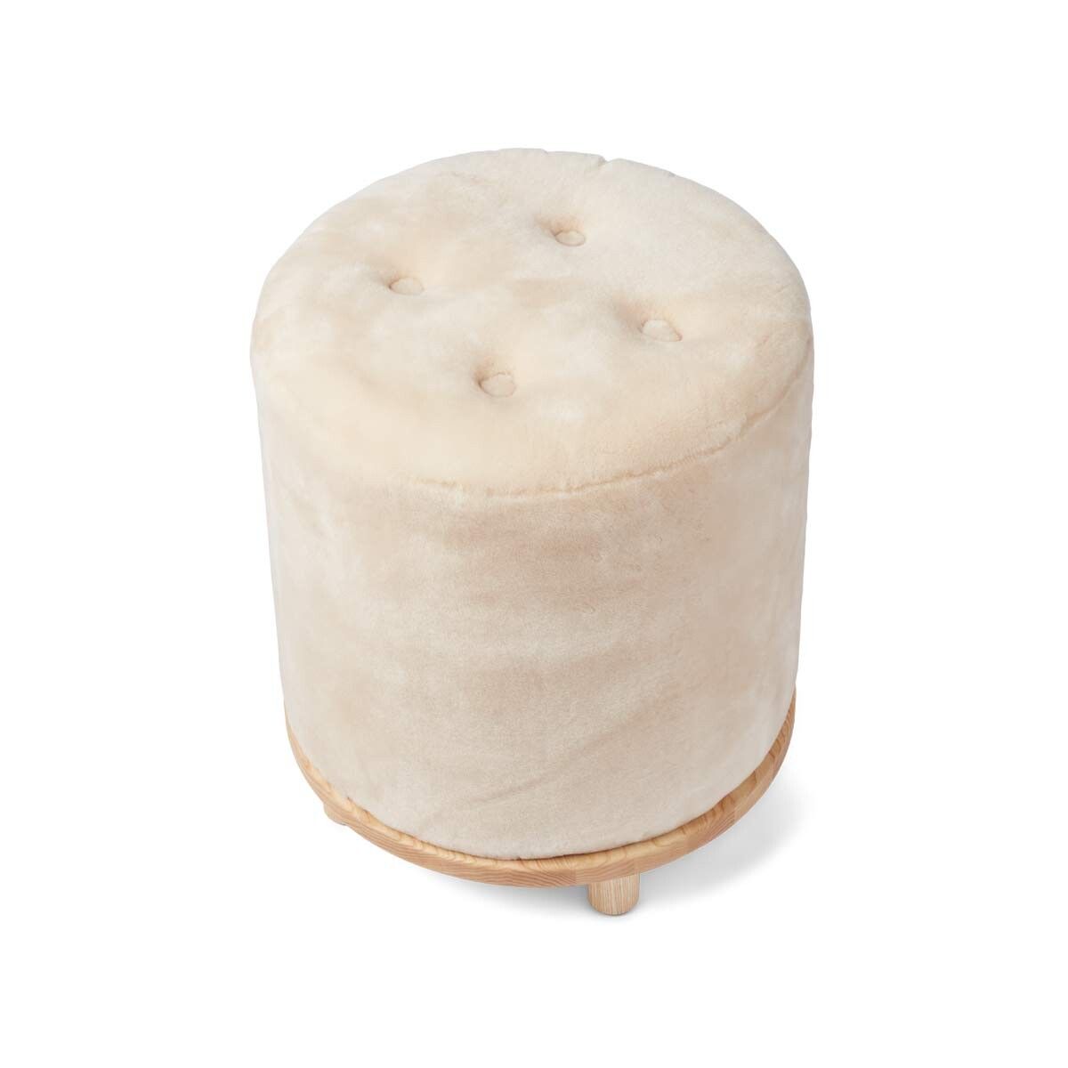 Simon Pouf Moccasin Natural