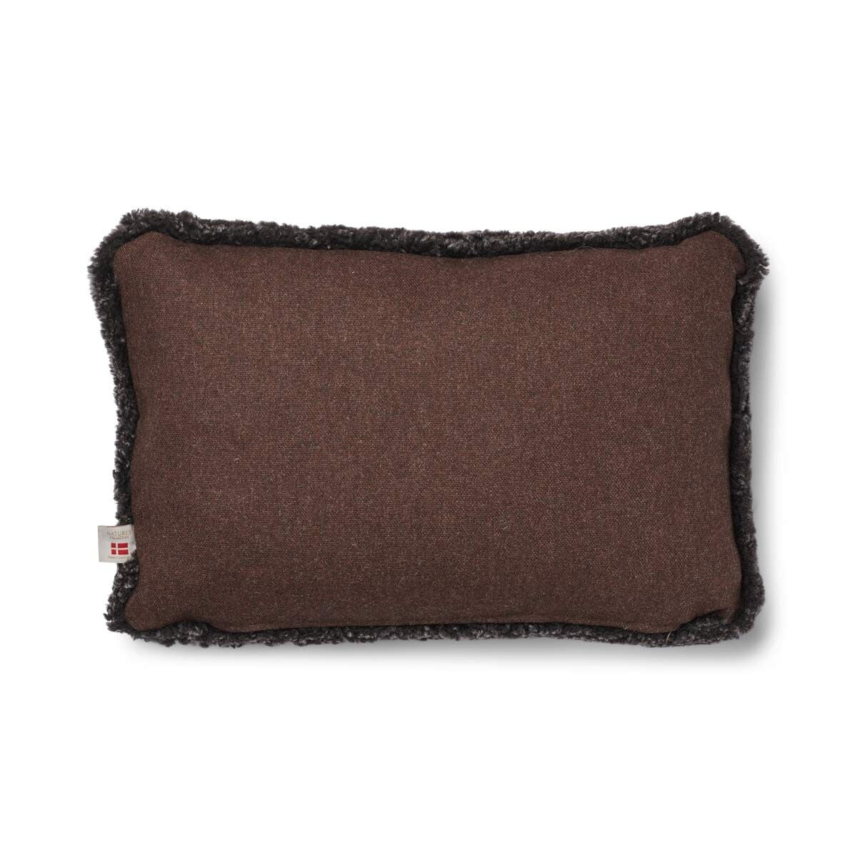 Short-Wool Sheepskin Cushion | 20x20 in | 13x20 in Brown/Cappuccino