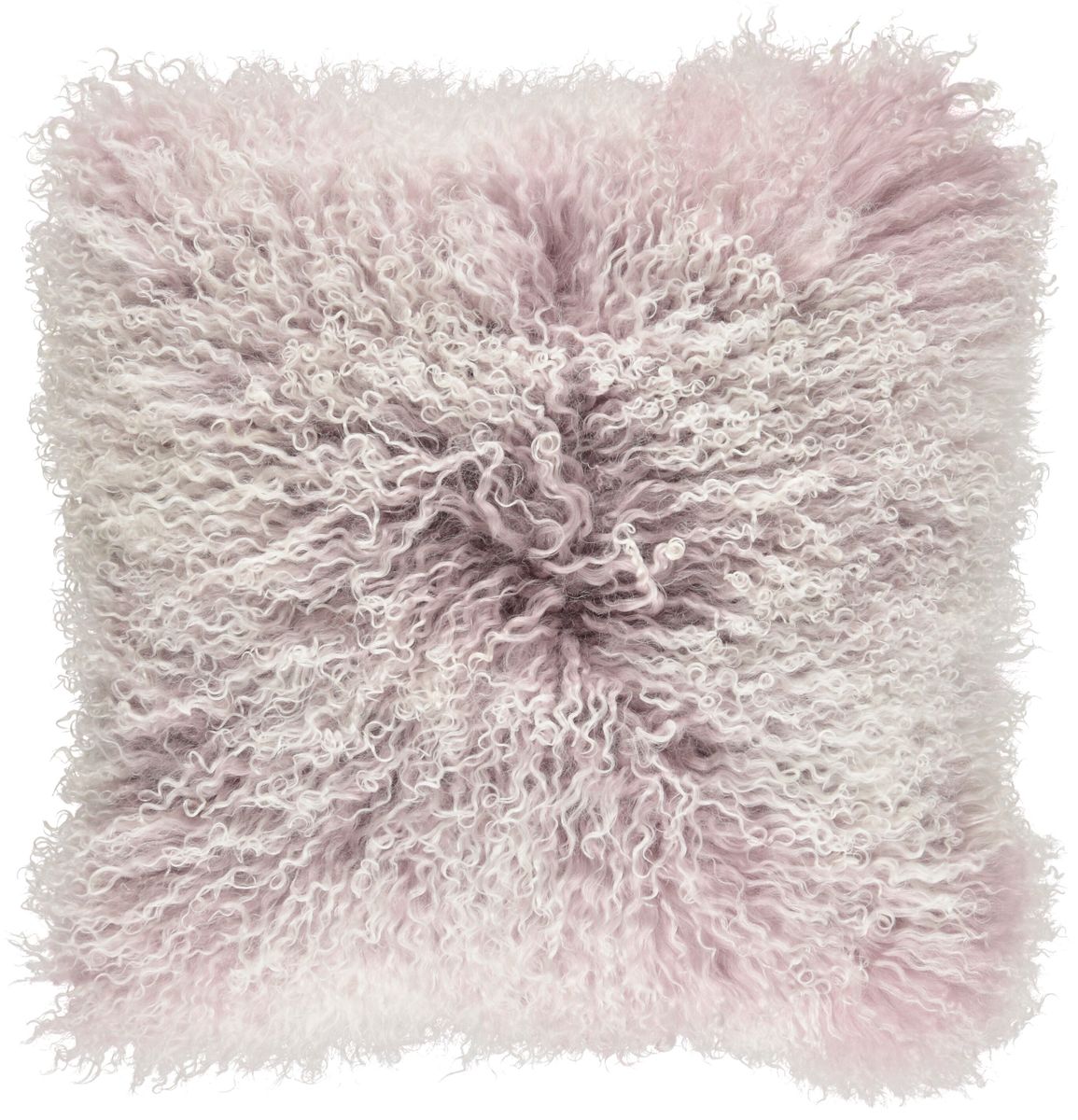 Snow Collection | Tibetan Curly Cushion | 24x24 in | 16x16 in