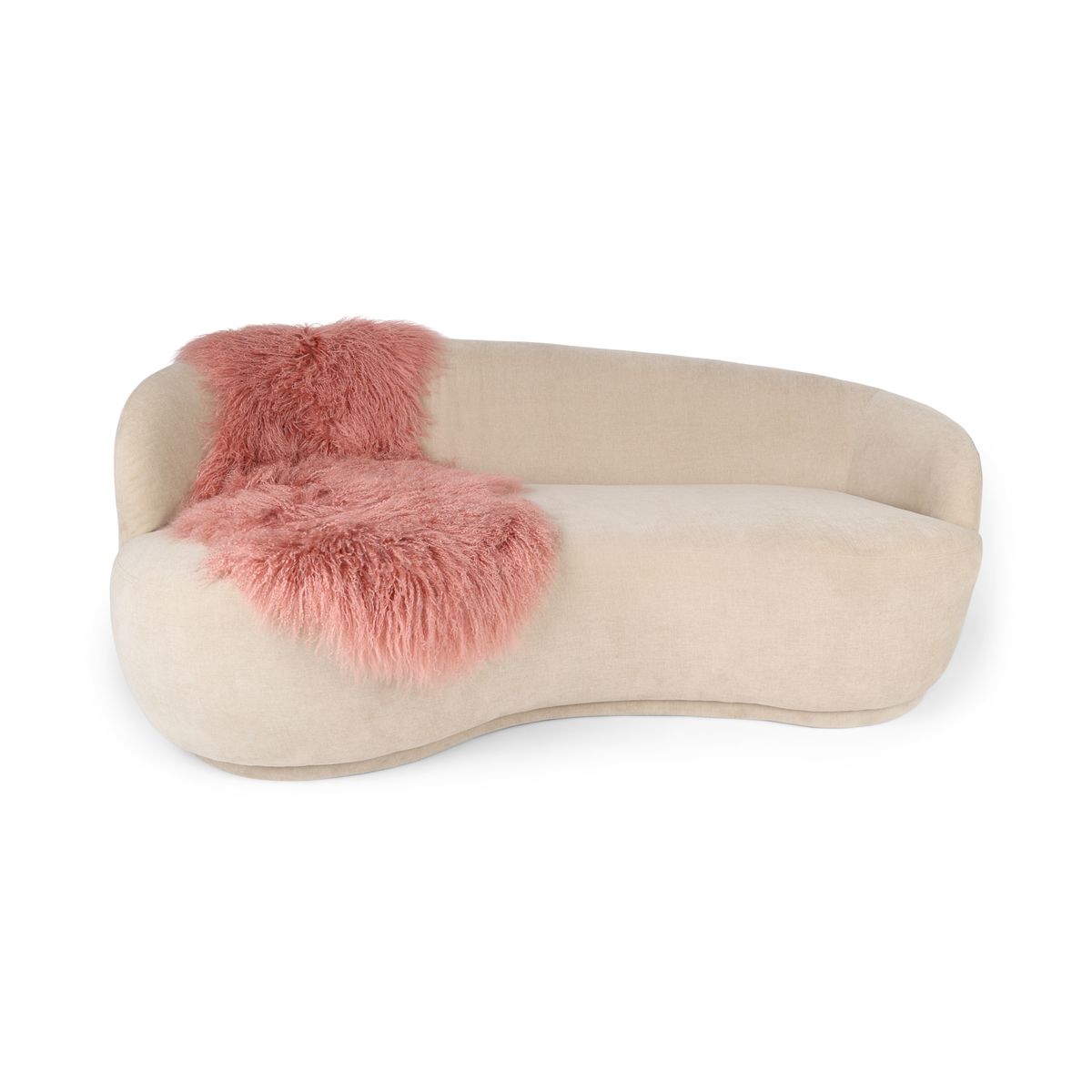 Double Tibetan Sheepskin | 150 x 55 cm Rosa