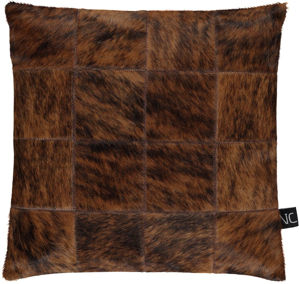 Cow Hide Cushion | 16x16 in