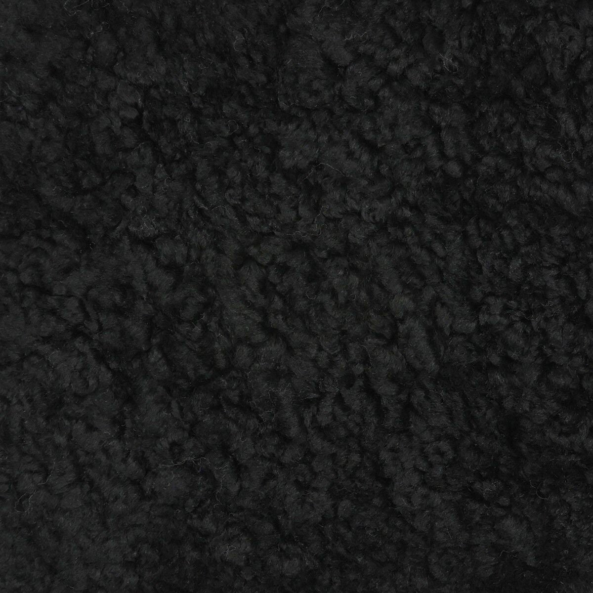 Short-Wool Sheepskin Cushion | Doublesided | 16x16 in  Black