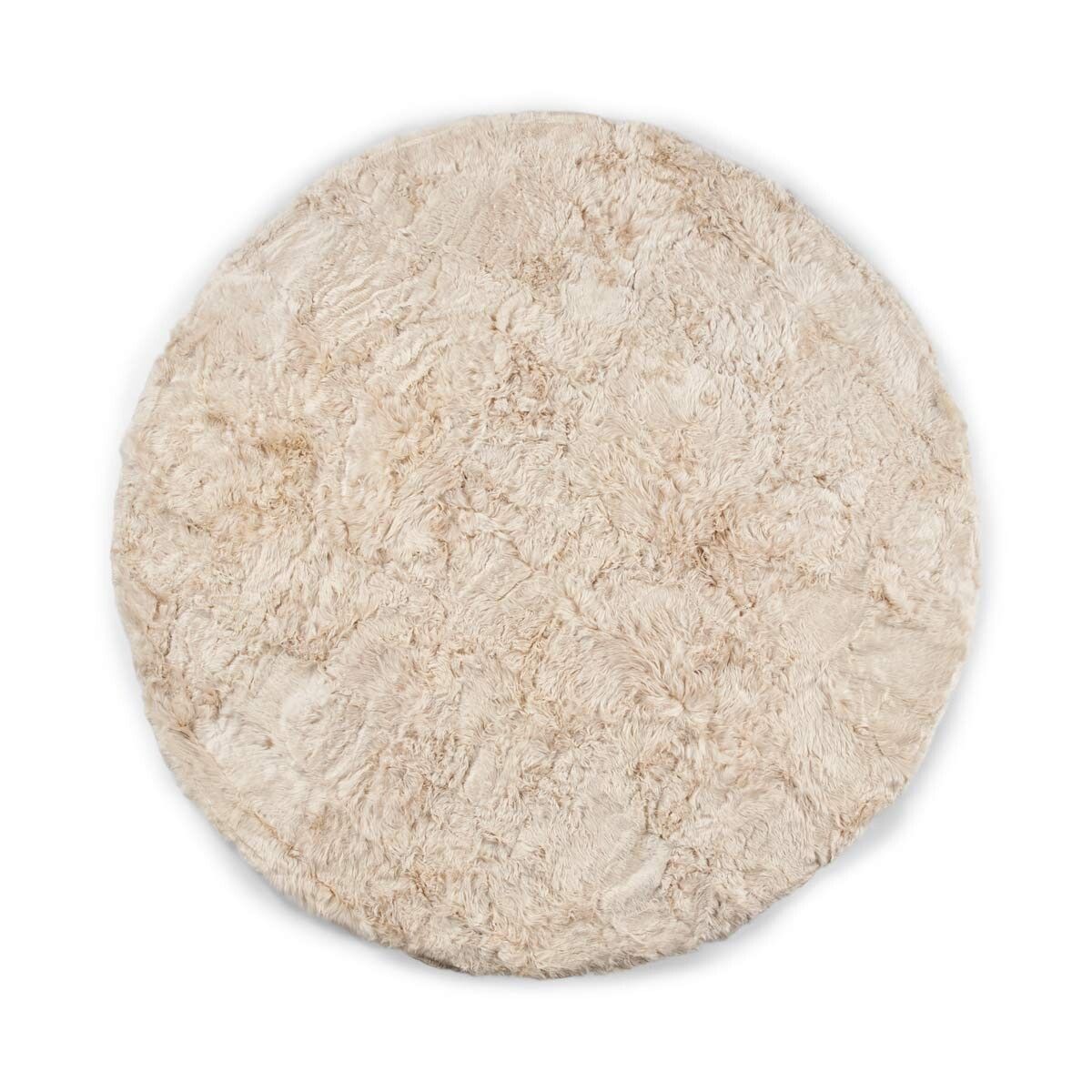 Alpaca Fur | Design Rug | Round Linen