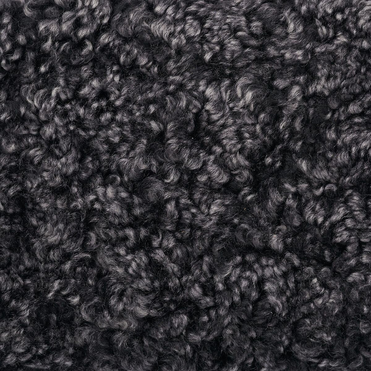 Simon Pouf Short Wool Anthracite