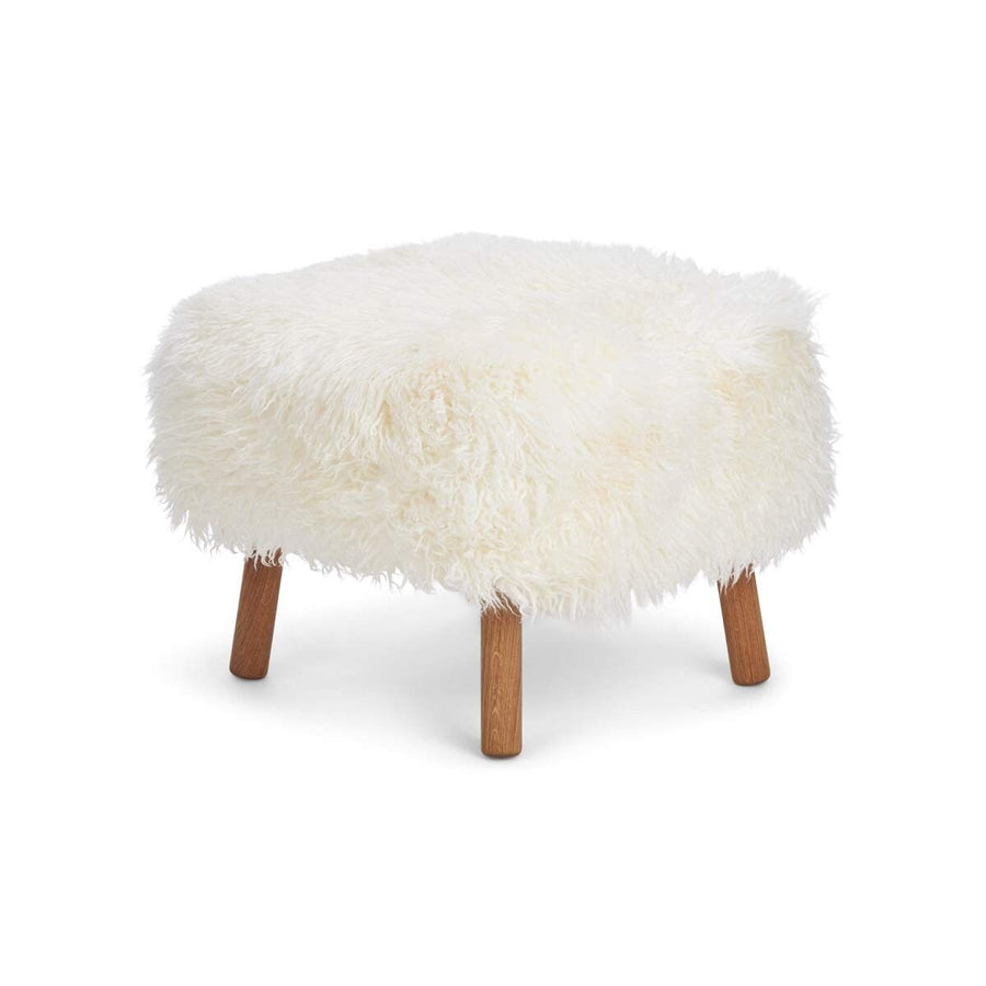 Emil Foot Rest Stool, Long Wool