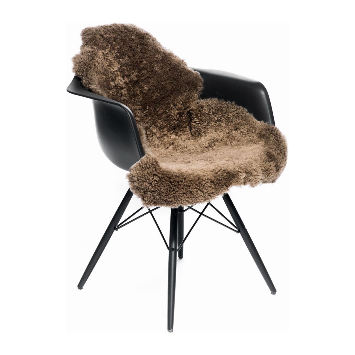 Short Wool Curly Sheepskin 39x24 in