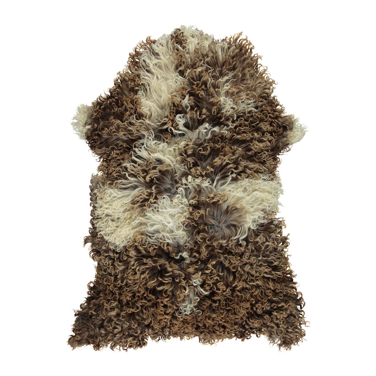 Austrian Sheepskin | Curly | Natural Colors | 35 in Grey Beige