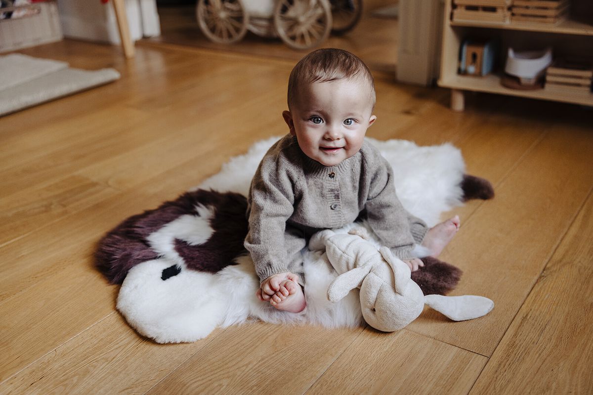 Cute Sheep Rug | New Zealand Ivory