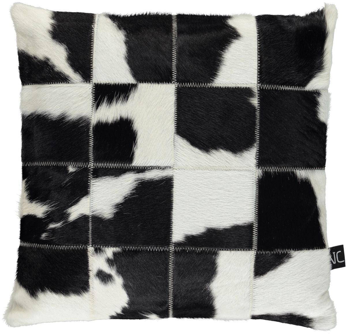 Cow Hide Cushion | 16x16 in