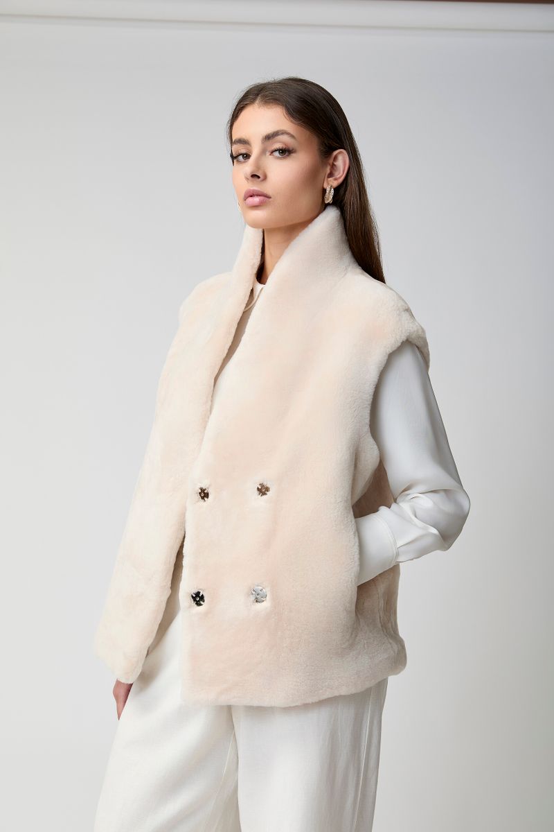Lorena Vest Beige