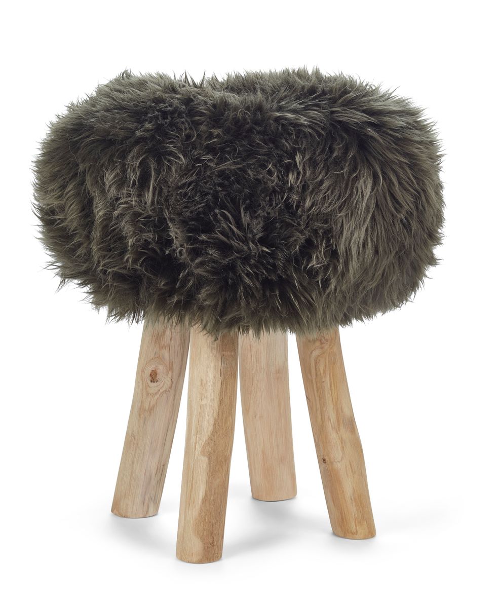 Sheepskin Stool Cover