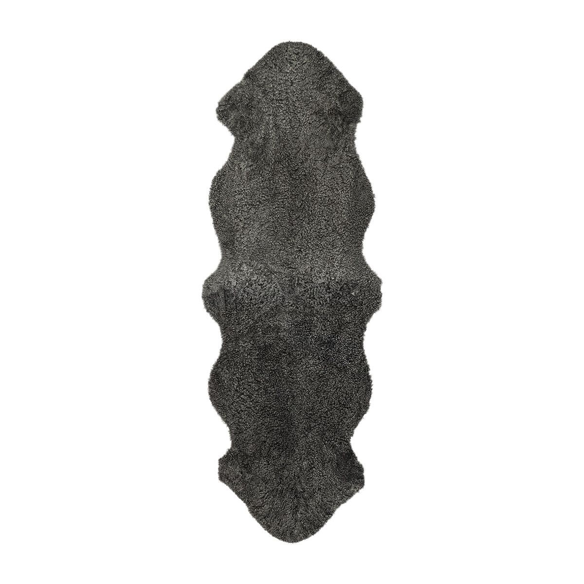 New Zealand Sheepskin | Short Curly Wool | Rug 71x24 in Graphite