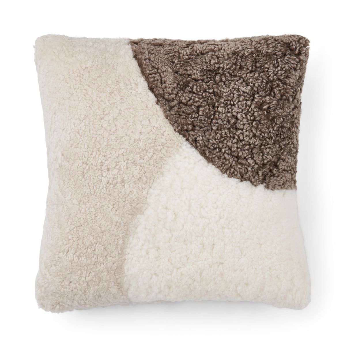 Short-Wool Sheepskin Cushion | Doublesided | 18x18 in