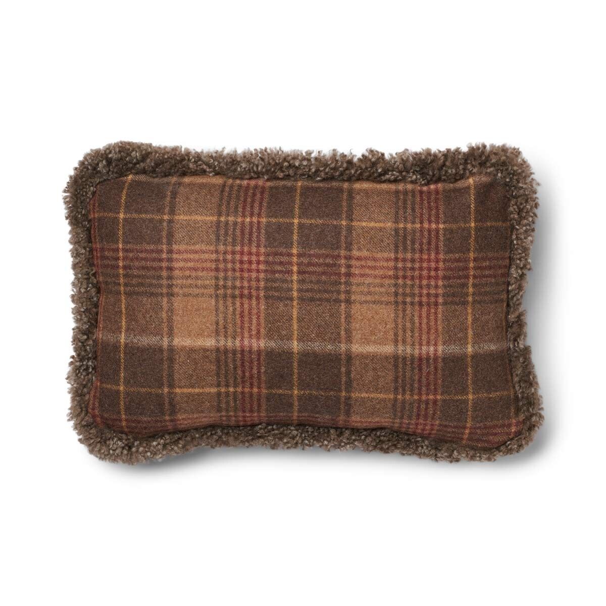 Wool Cushion | Doublesided | SW trim | 20x20 in | 13x20 in