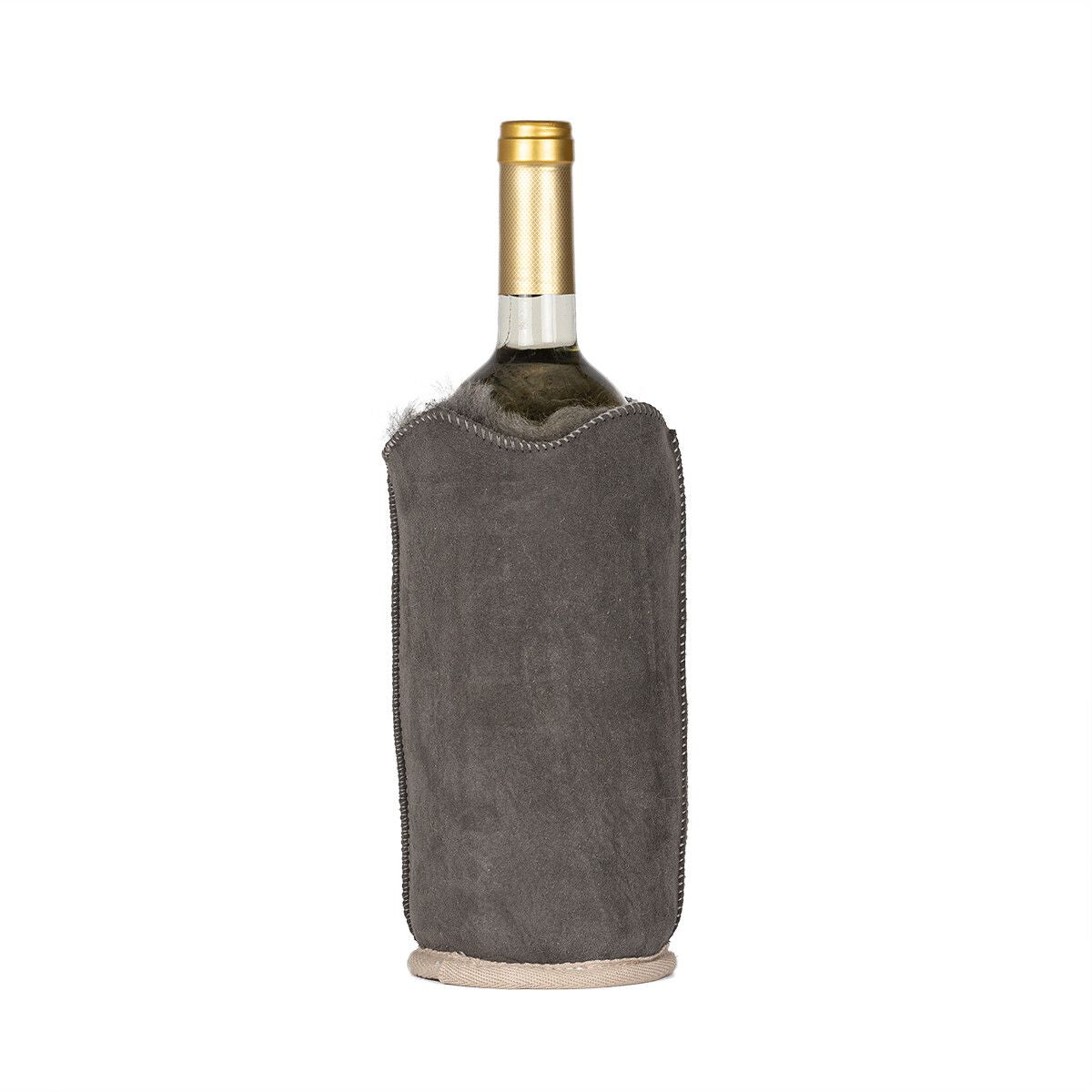 Wine Cooler, Doubleface New Zealand Sheepskin Grey