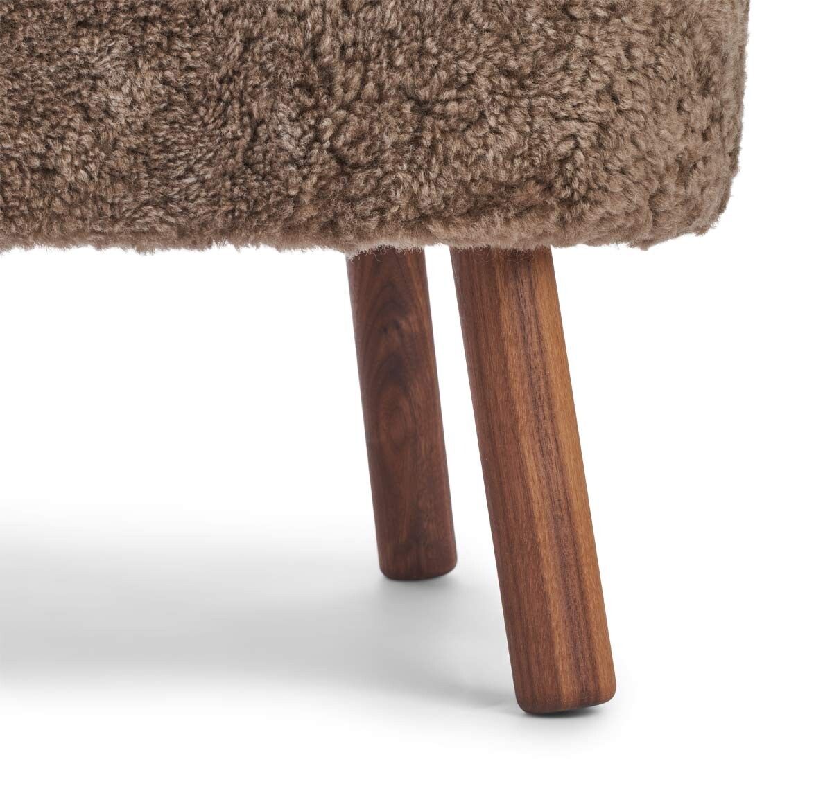 Emil Lounge Chair | Short Wool Taupe