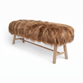 Bench with Icelandic Sheepskin | Oak Legs