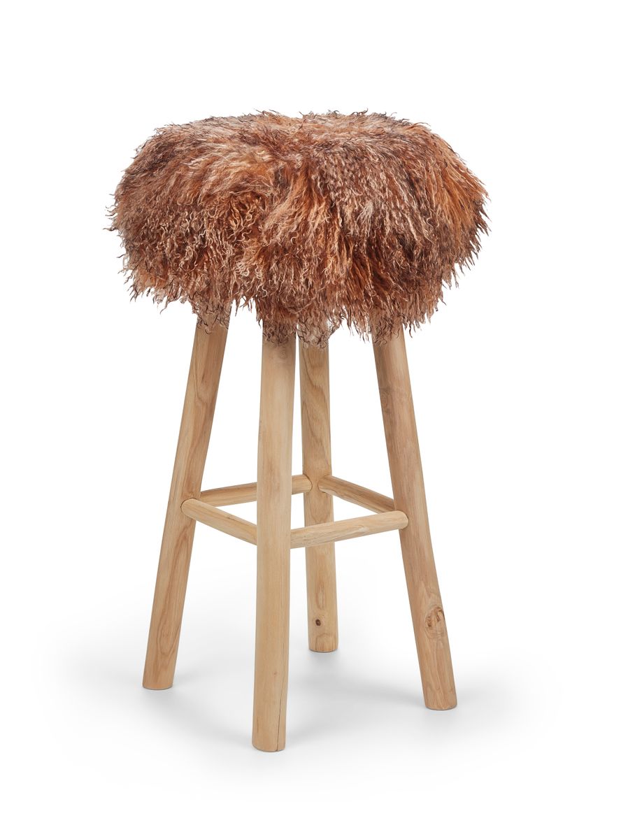 Long Wool Sheepskin Seat Cover Sunset