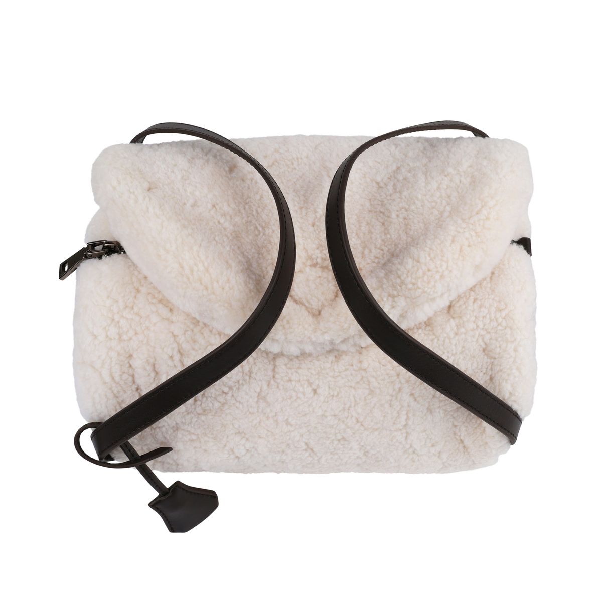 Gloria Bag | Sheepskin Ivory/Brown
