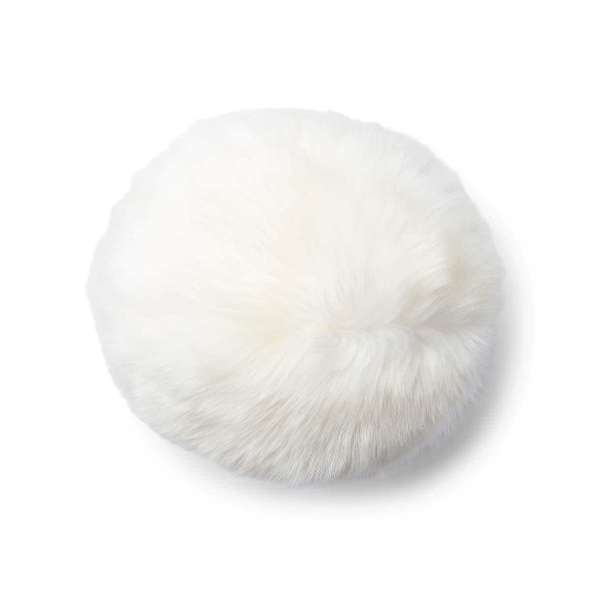 Angelite Round Cushion | New Zealand Sheepskin | Longwool - Naturescollection.eu