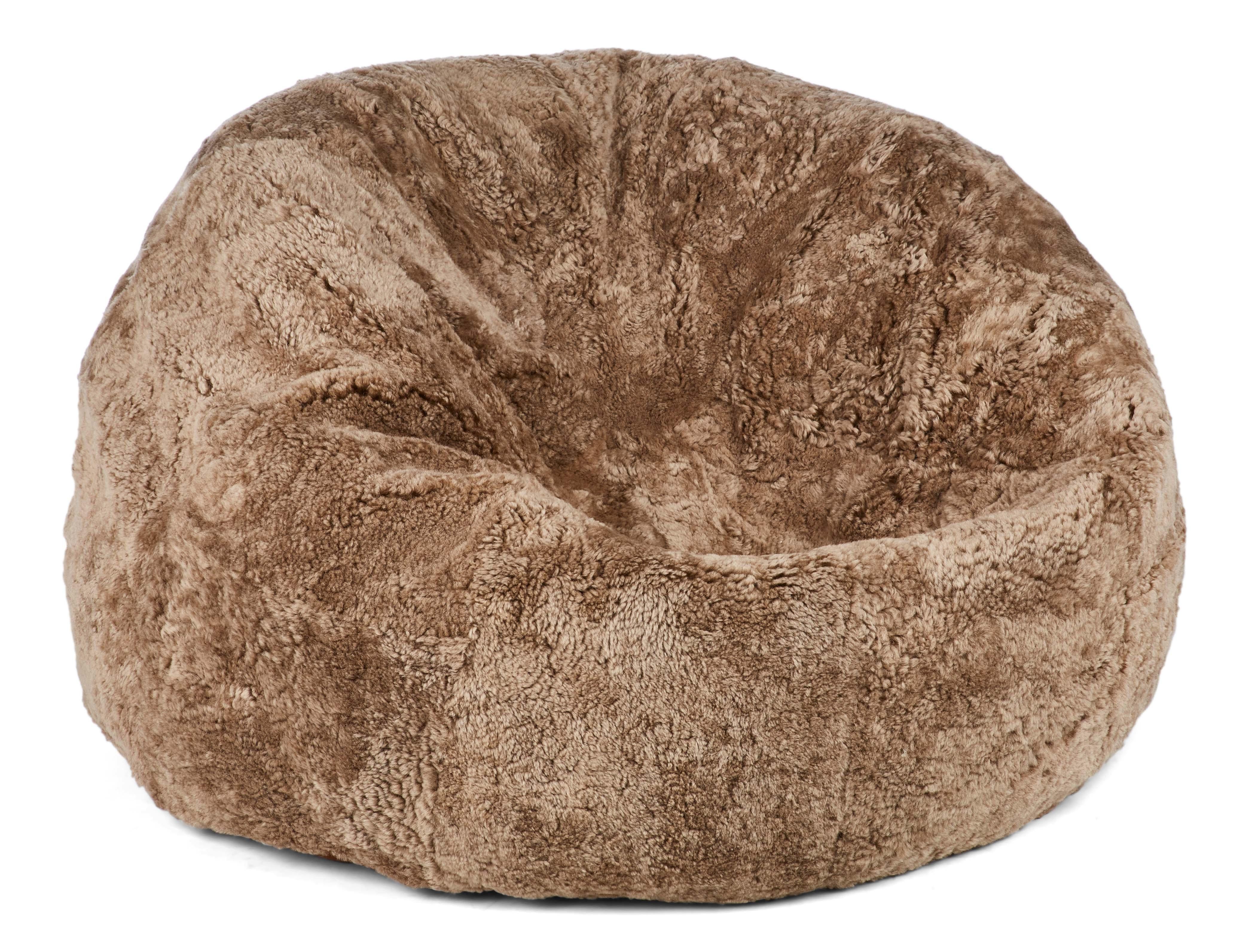 Bean Bag | New Zealand Sheepskin | SW Curly - Naturescollection.eu