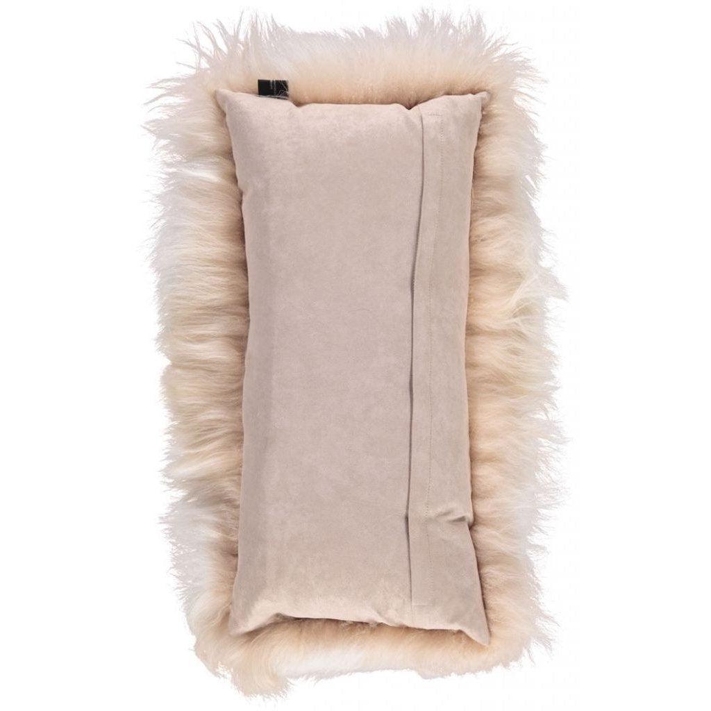 Cushion | 28x56 cm. | Tibetan Sheepskin | LW Cashmere - Naturescollection.eu