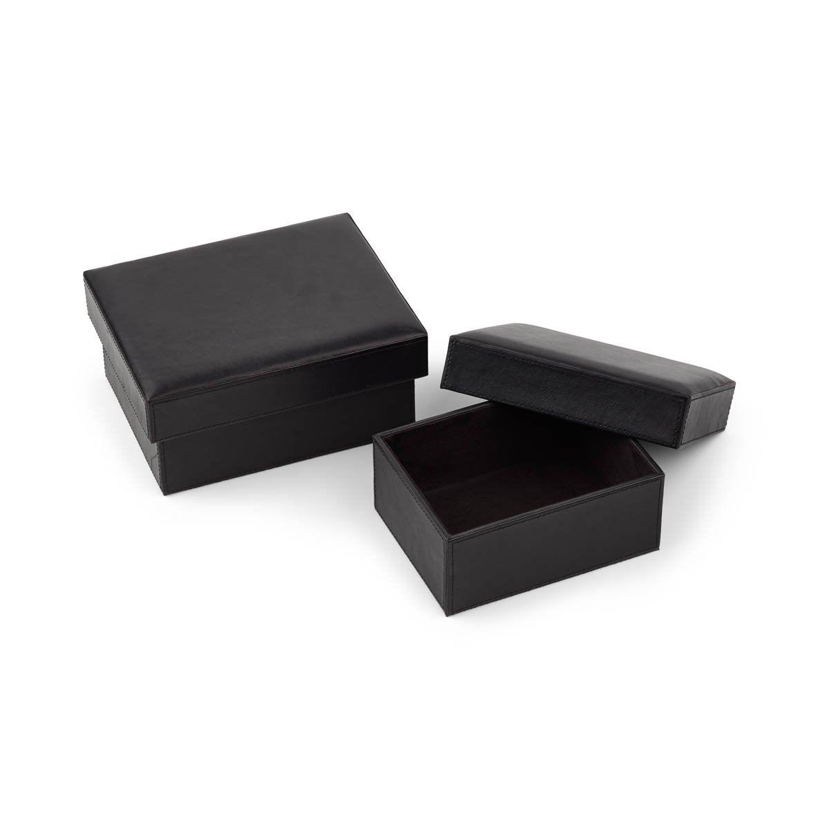 Leather Box Set | Square | Calf Leather - Naturescollection.eu