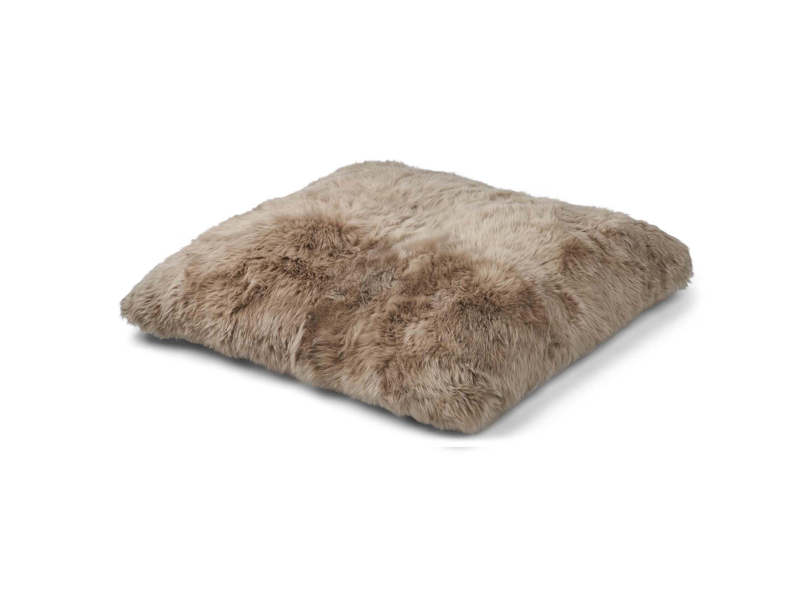 Maxi Float Cushion | 90x90 cm. | New Zealand Sheepskin | LW | Single Side - Naturescollection.eu
