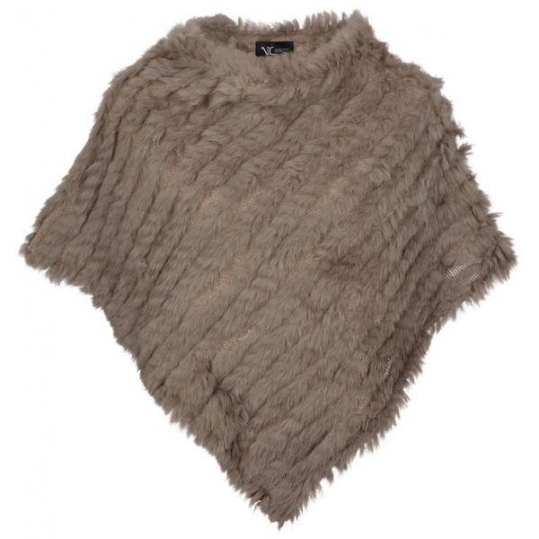 Molly Deluxe Poncho | Rabbit, Wool - Naturescollection.eu