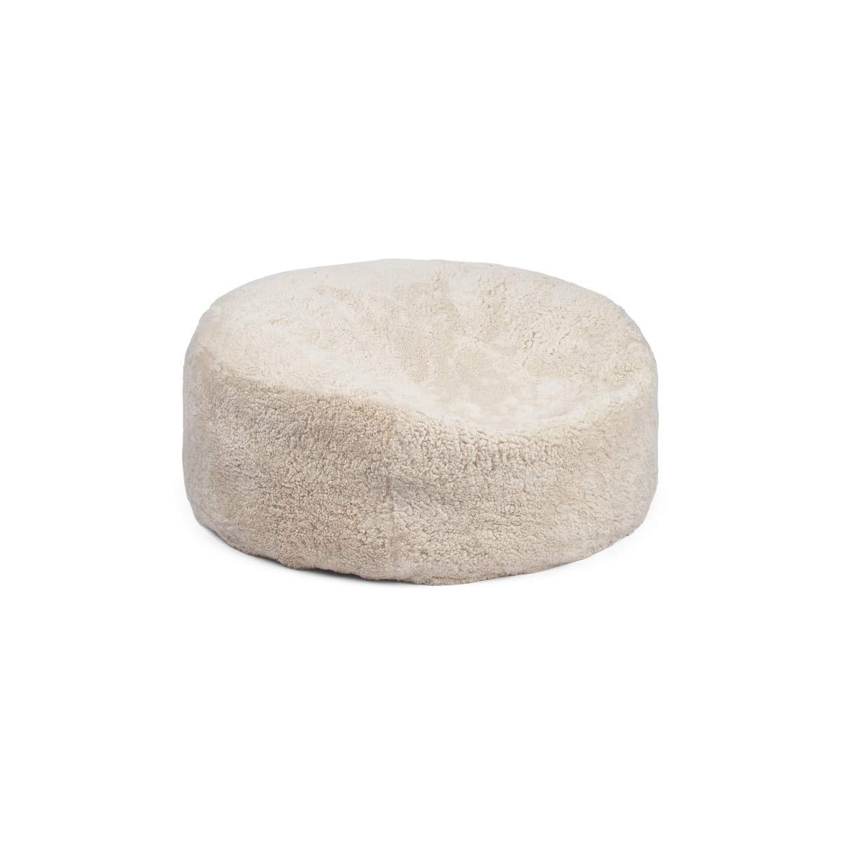 Shaped Bean Bag | New Zealand Sheepskin | SW | Calf Leather Backing - Naturescollection.eu